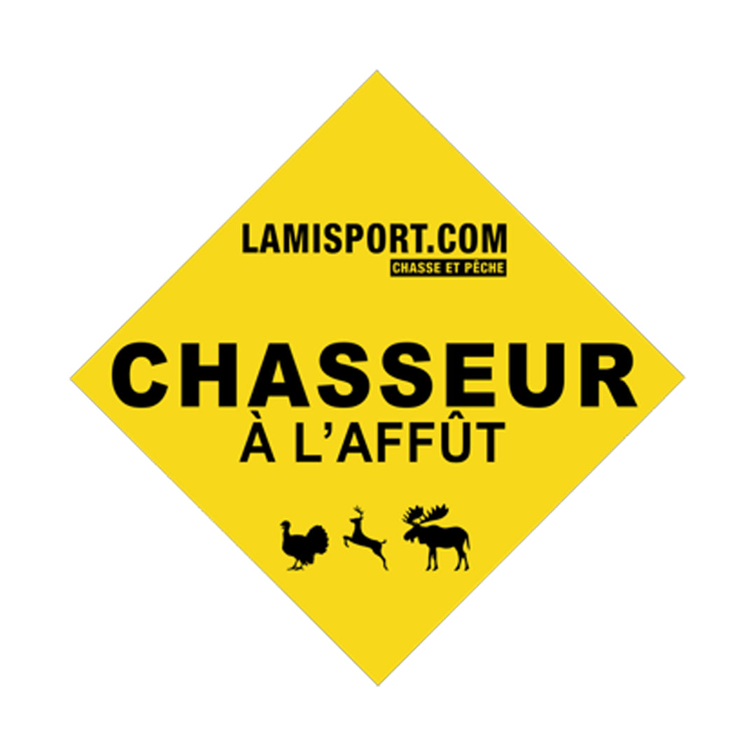 PANCARTE "CHASSEUR À L’AFFÛT" LAMISPORT.COM image 0