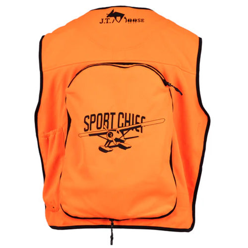 SPORTCHIEF DOSSARD DE CHASSE ORANGE AVEC SAC À DOS INTÉGRÉ J.T. MOOSE COLLECTION JASON TREMBLAY MORNEAU image 1