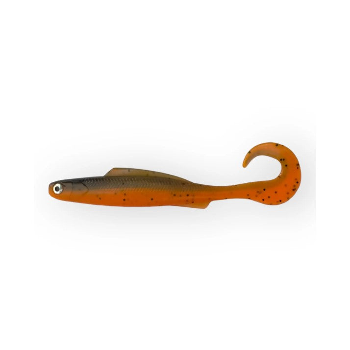 MALADE DE PÊCHE MME WALLY CURLY TAIL 4" - BROWN ORANGE image