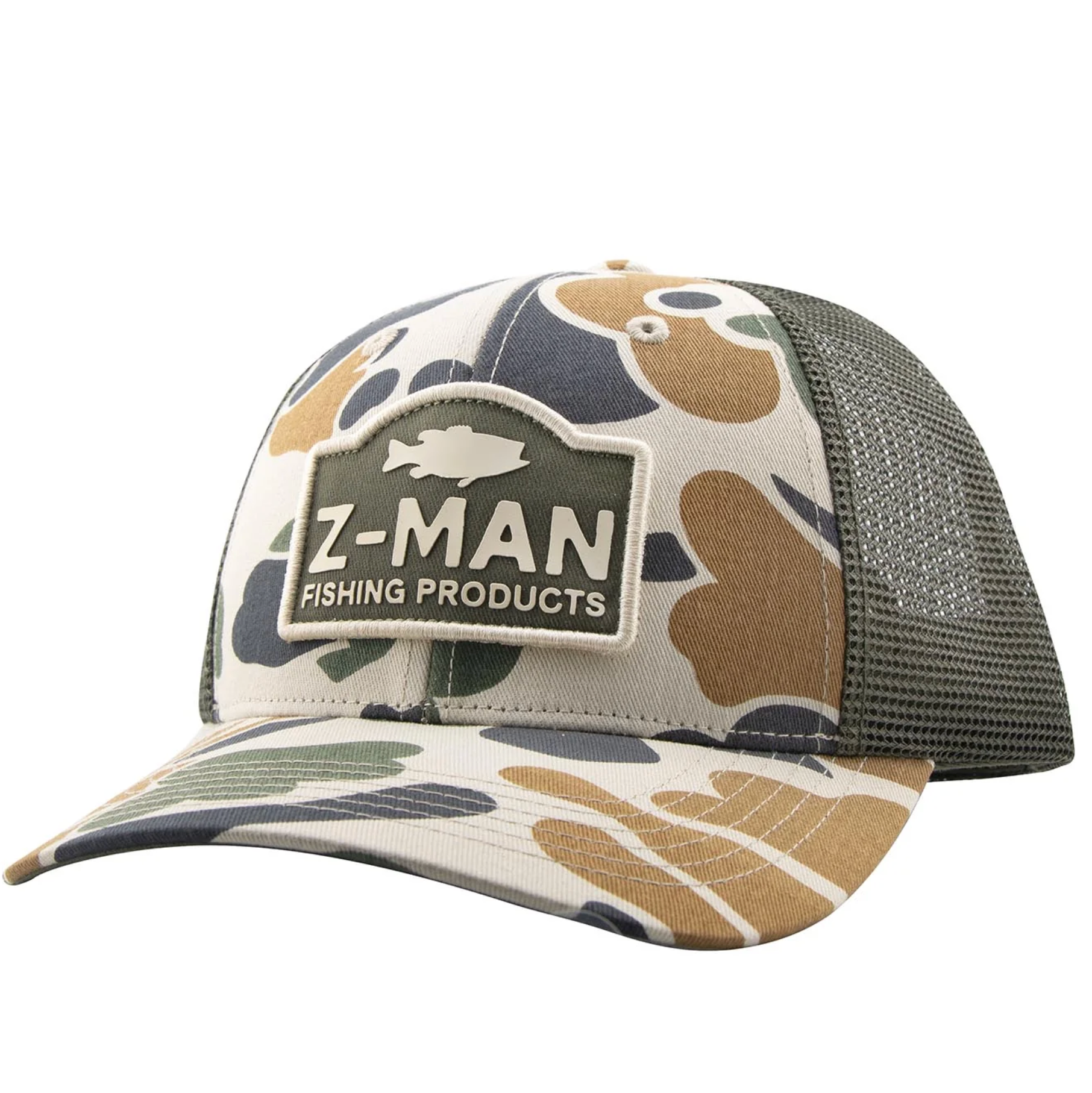 ZMAN CASQUETTE CAMO TRUCKER HATZ - STONE RIFLE GREEN image 0