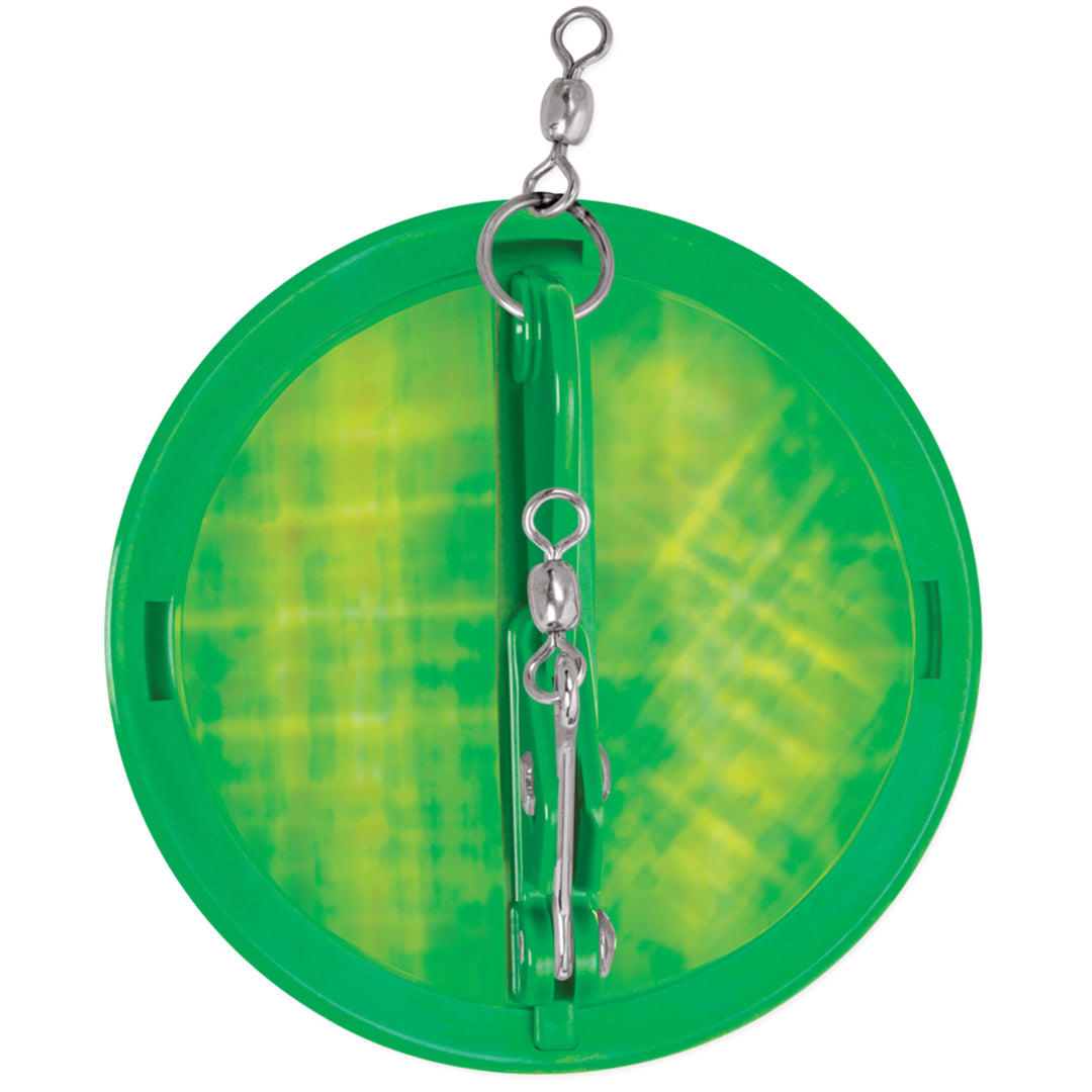 LUHR JENSEN DIPSY DIVER #000 3-1/4" - GREEN SILVER BOTTOM MOONJELLY image