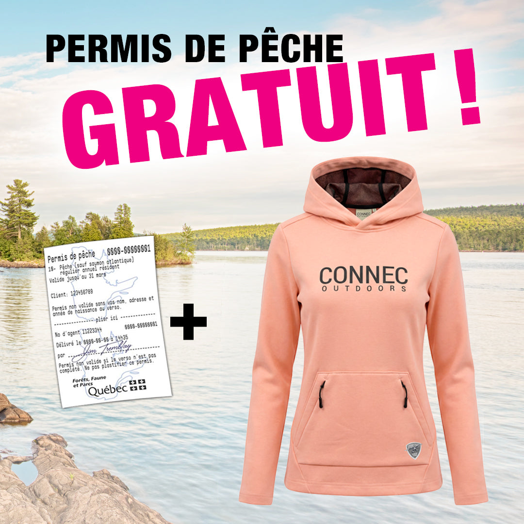 PROMO PERMIS DE PÊCHE GRATUIT CONNEC HOODIE AVEC FILET PRINSTA ROSE DUST FEMME image 0