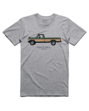 SIMMS T-SHIRT FISH IT WELL 250, GREY HEATHER image 0
