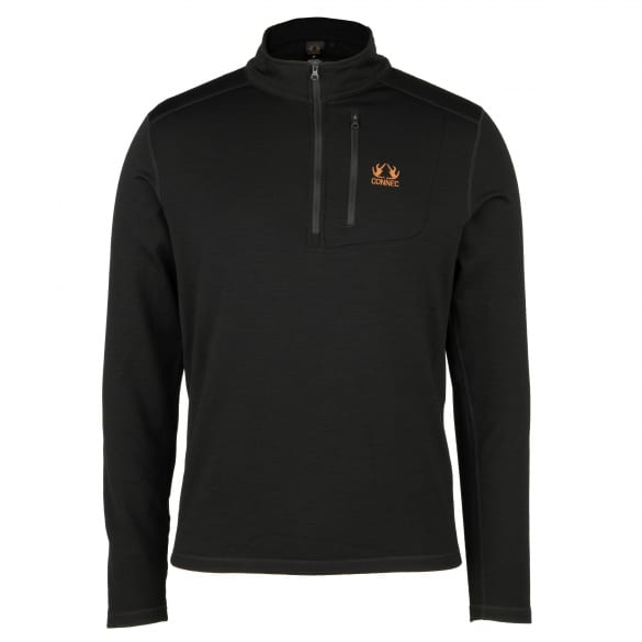 CONNEC HAUT DE SOUS-VETEMENT MERINO - 240 BLACK MOOSE image 0