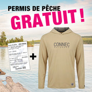 PROMO PERMIS DE PÊCHE GRATUIT CONNEC CHANDAIL À FILET OFFTRACK TAN image 0