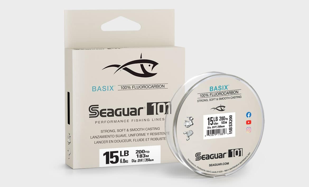 SEAGUAR 101 BASIX FLUROCARBONE 200VGS - 12 LBS, INVISIBLE image