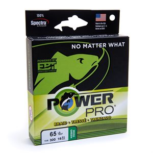 POWER PRO FIL TRESSÉ 150 VERGES - 80 LBS, MOSS GREEN image
