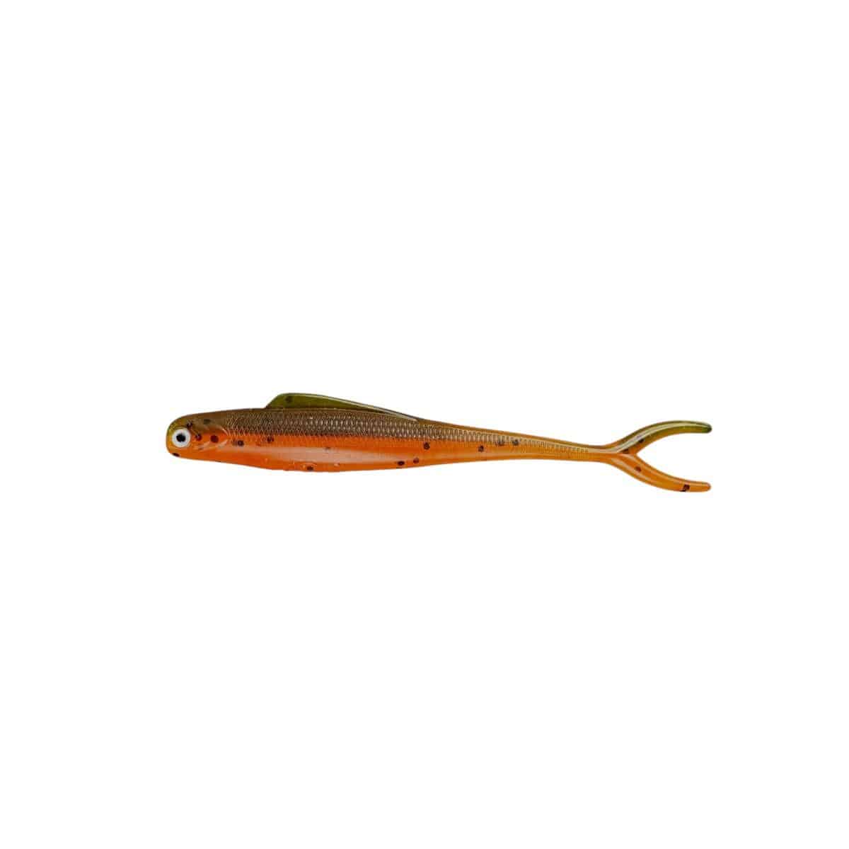 MALADE DE PÊCHE MME. WALLY V-TAIL 3.5" - BROWN ORANGE image