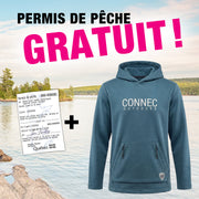 PROMO PERMIS DE PÊCHE GRATUIT CONNEC HOODIE AVEC FILET PRINSTA MARINE image 0