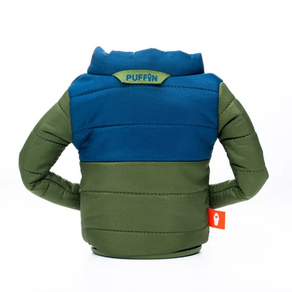 PUFFINDRINKWEAR COUVRE BOISSON THE PUFFY, OLIVE GREEN/VARSITY BLUE image 2