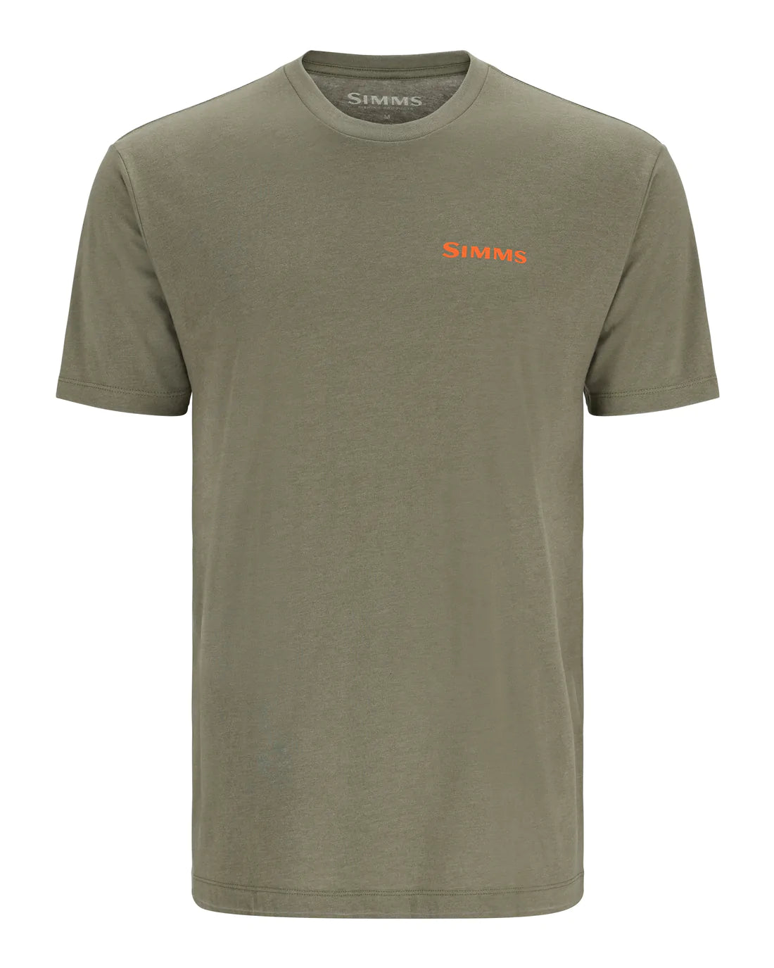 SIMMS T-SHIRT BASS OUTLINE, MILITARY HEATHER image 1