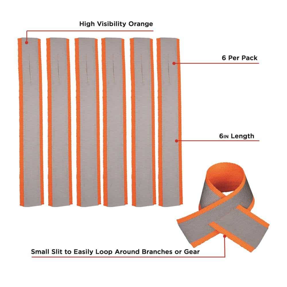 ALLEN RUBAN REFLECTIF 6" ORANGE, 6-PACK image 1