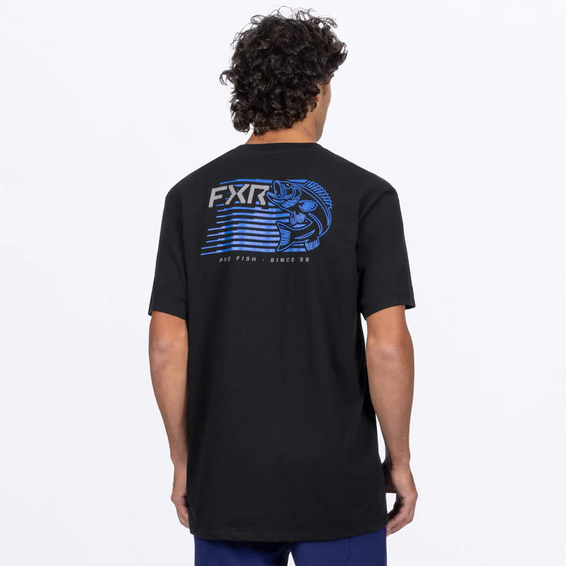 FXR T-SHIRT ACTION PREMIUM NOIR COBALT image 1