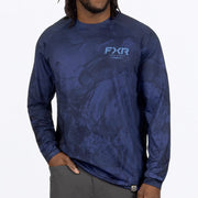 FXR CHANDAIL MANCHE LONGUE BIG TREBLE AIR UPF BLEU COBALT FONCÉ image 0