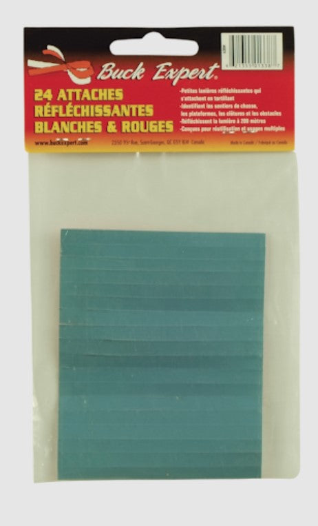 BUCK EXPERT 24 ATTACHES RÉFLÉCHISSANTES BLANCHES ET ROUGES image 0