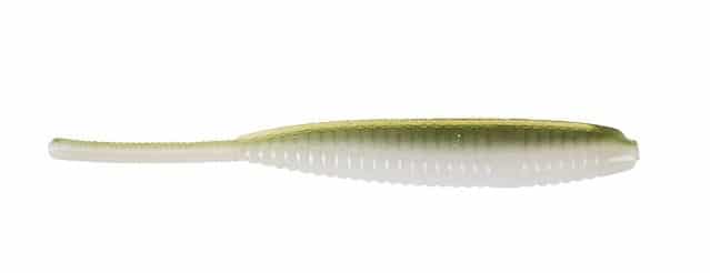 GARY YAMAMOTO 3.75'' D-SHAD SHAPE WORM - WATERMELON/CREAM LAMINATE image