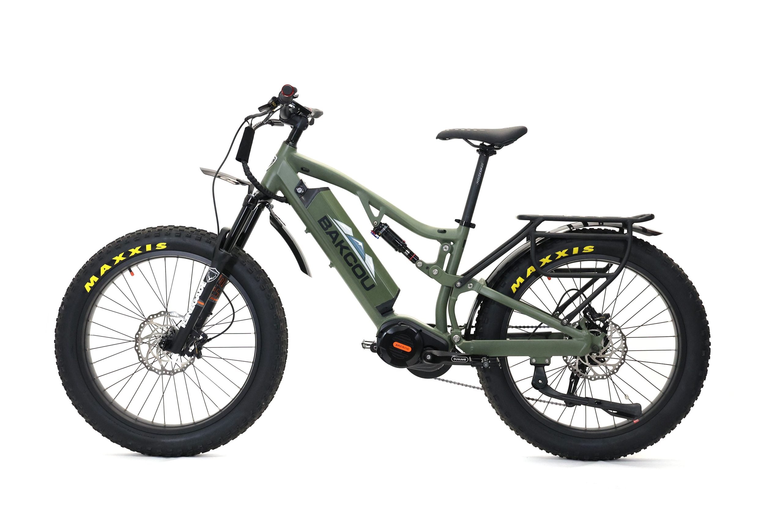 BAKCOU EBIKE STORM 1000W MID DRIVE 25Ah ,MATTE ARMT GREEN image 0
