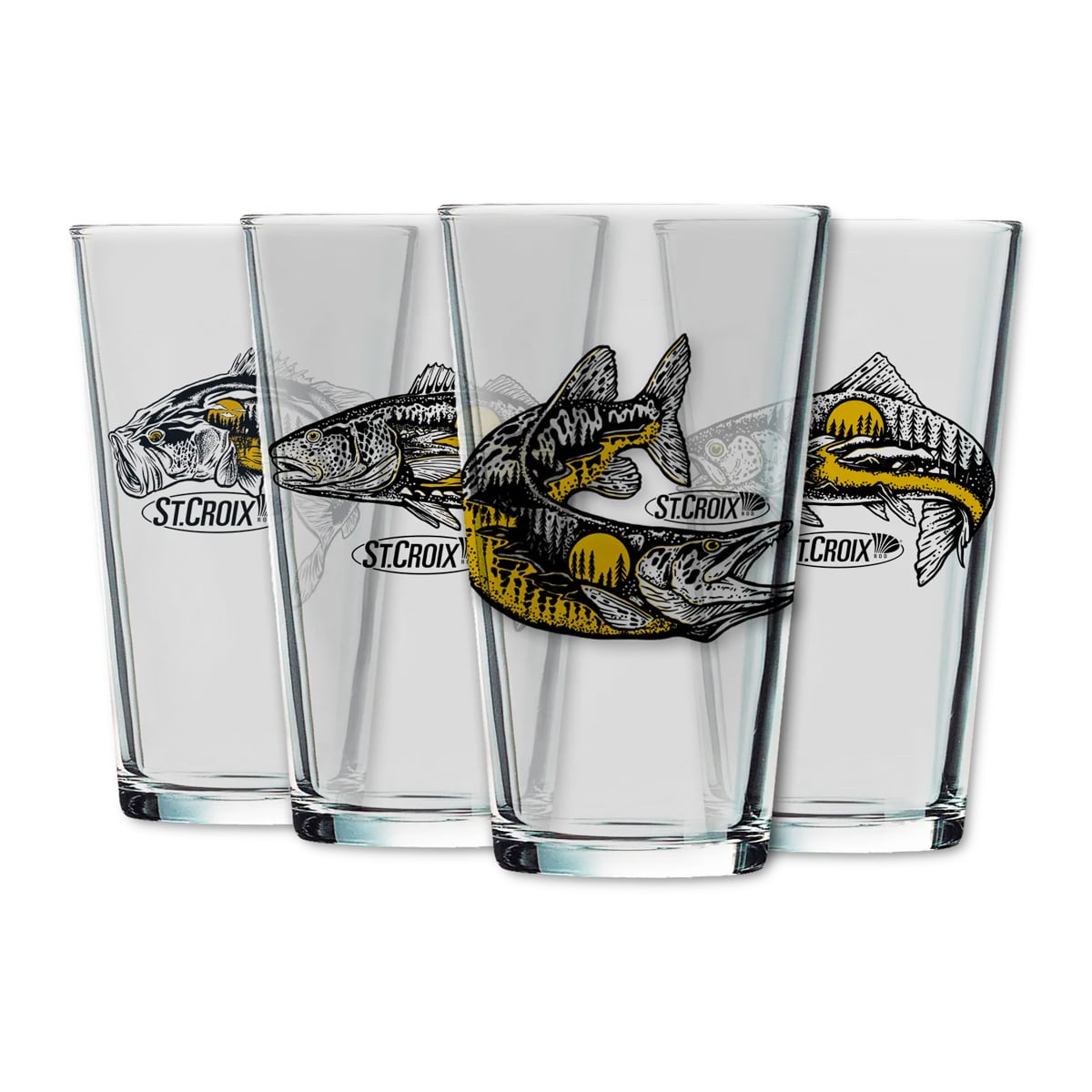 4 VERRES  DE COLLECTION ST. CROIX image 0