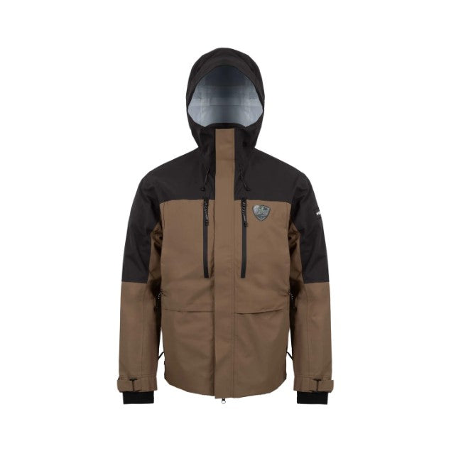 SPORTCHIEF MANTEAU DE PLUIE IMPERMÉABLE "CATCH RAIN" COLLECTION HUGO STRONG - NOIR/BRUN image 0