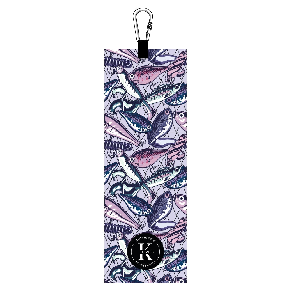 K5 SERVIETTE DE PÊCHE POISSON VIOLET image 0