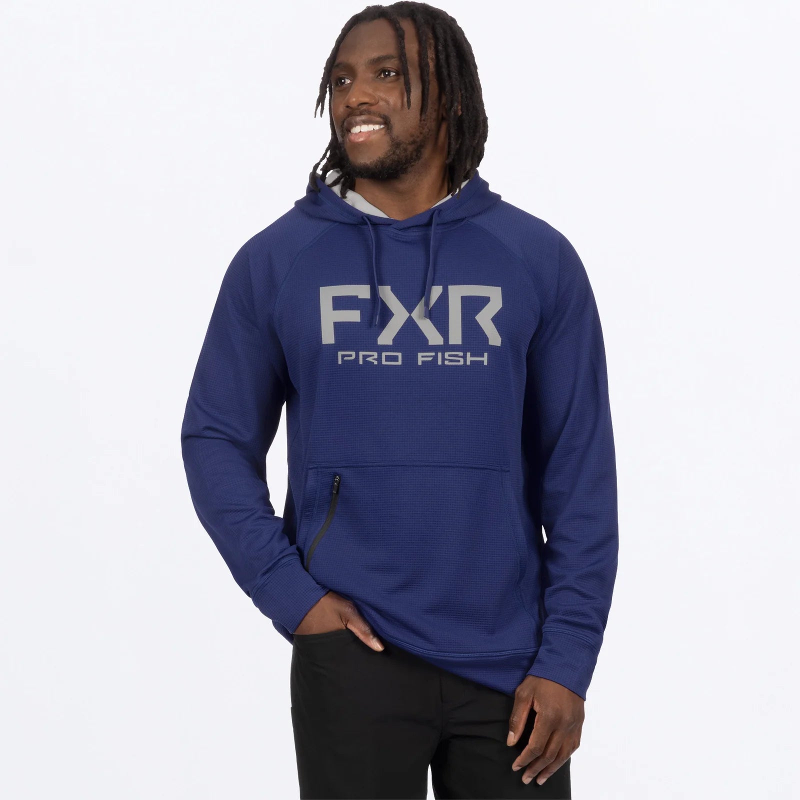 FXR HOODIE NAVIGATOR UPF COBALT GRIS image 0