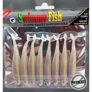 LEURRE SOUPLE RÉALISTE SWIMMY FISH 4.25'' DE TARGET BAITS - DOS MAUVE image
