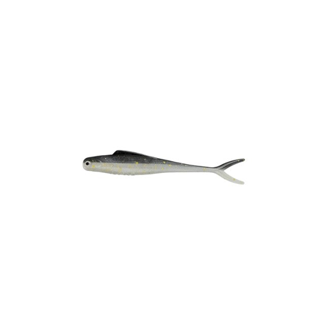 MALADE DE PÊCHE MME. WALLY V-TAIL 4.5" - BLACK SILVER image