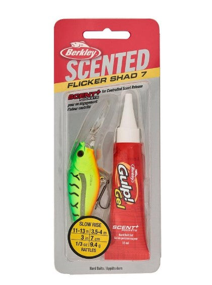 BERKLEY SCENTED FLICKER SHAD 7CM - FIRETIGER image