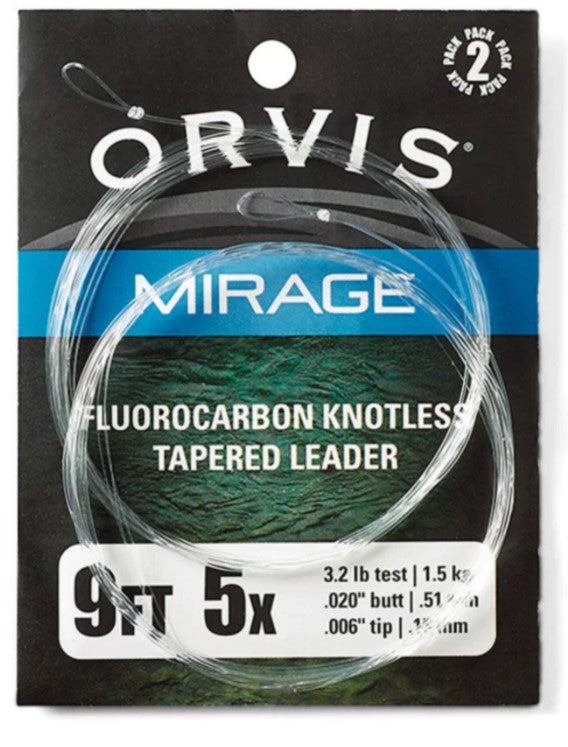 ORVIS AVANÇON MIRAGE KNOTLESS TROUT 2 PK, 9 PIEDS image 0