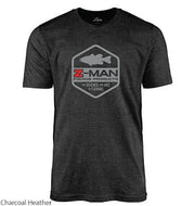 Z-MAN BASS LOGO TEEZ CHARCOAL HEATHER image 0