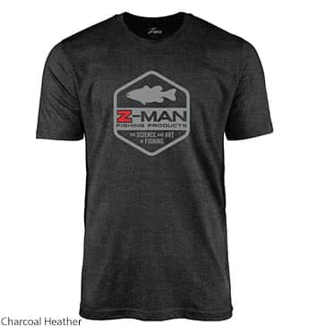Z-MAN BASS LOGO TEEZ CHARCOAL HEATHER image 0
