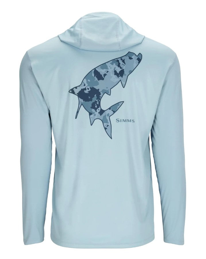 SIMMS CHANDAIL À CAPUCHON SOLAIRE ARTIST SERIES, STEEL BLUE/TARPON image 0