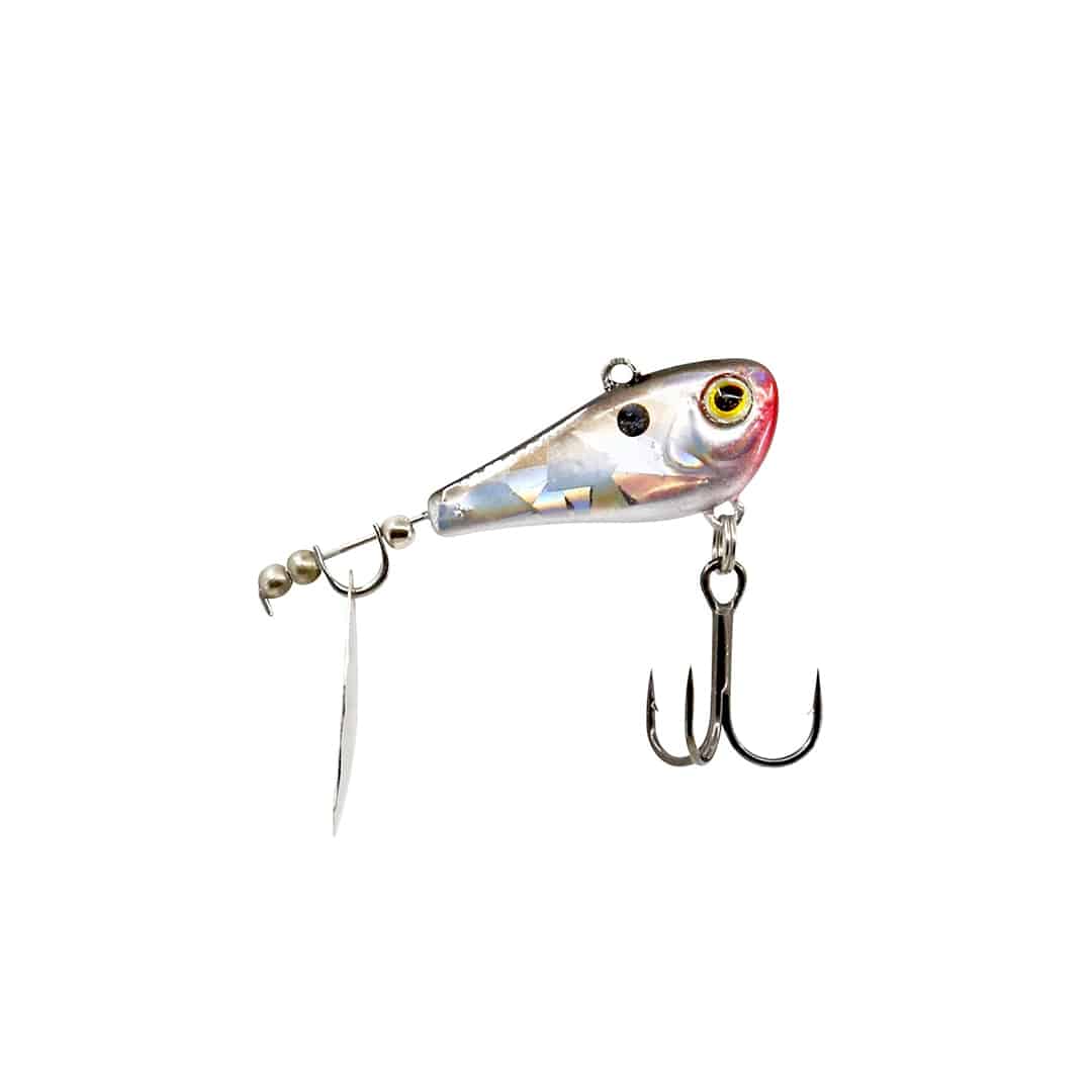 FISHLAB POISSON NAGEUR BIO SHAD INDIANA TAILSPIN 1'' - BLACK SILVER image