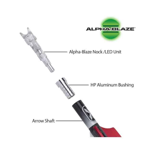 TEN POINT FLÈCHE POUR ARBALÈTE EVO-X ALPHA-BLAZE CENTER PUNCH EN CARBON 16" image 1