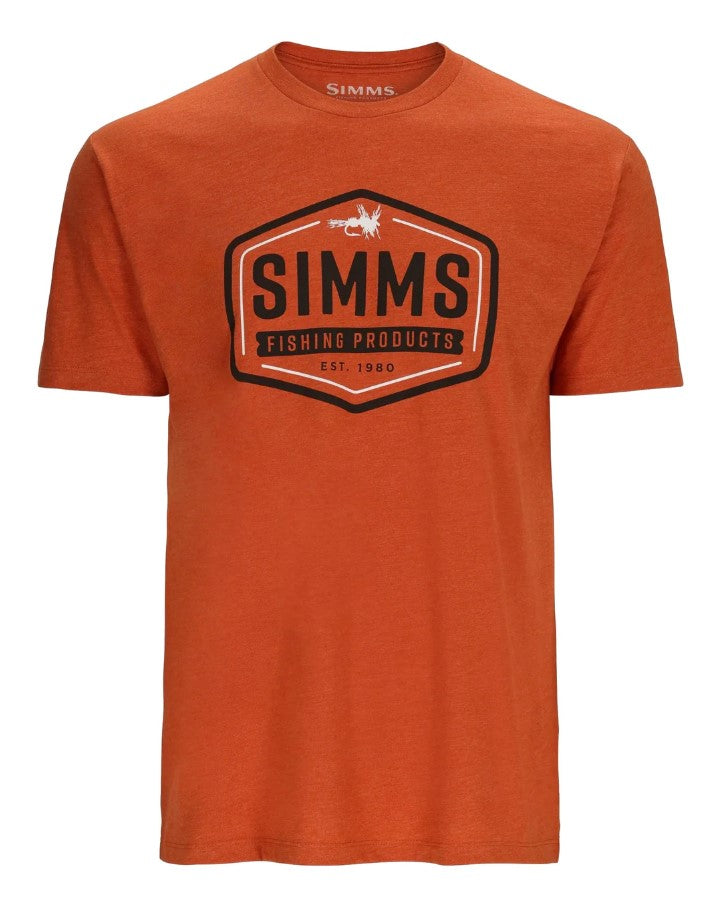 SIMMS T-SHIRT FLY PATCH, ADOBE HEATHER image 0