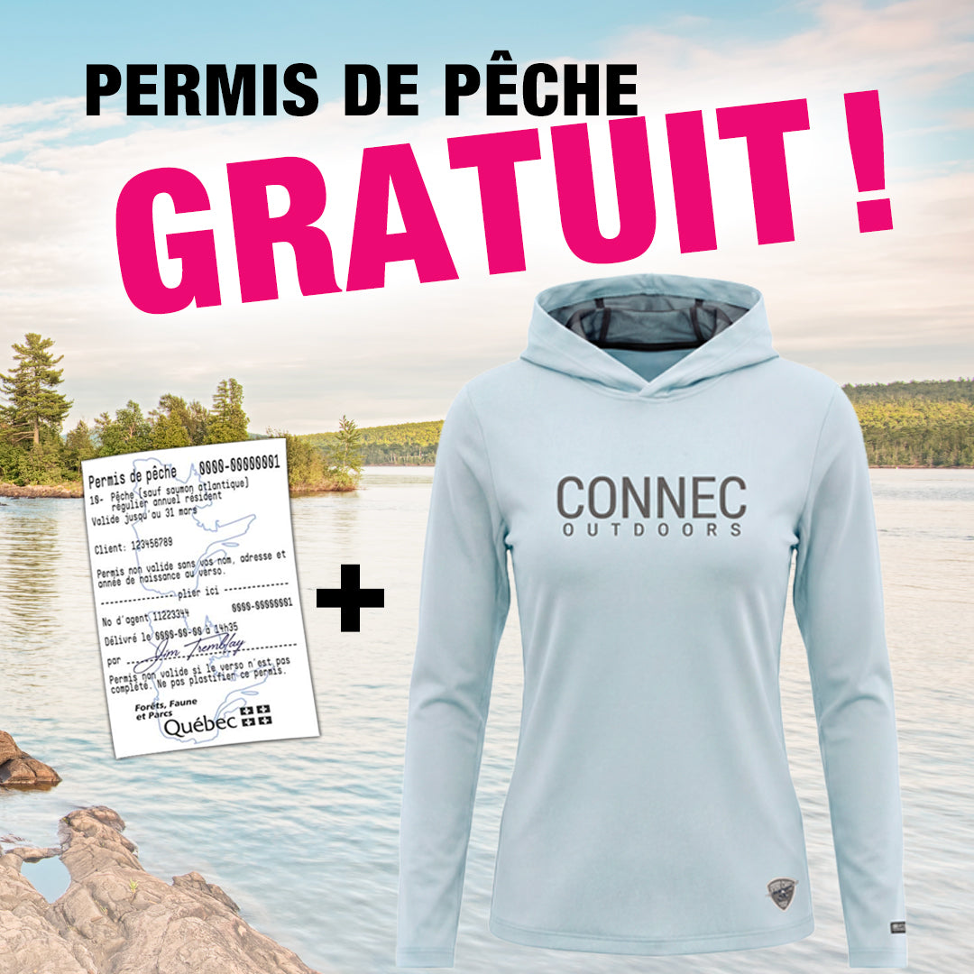 PROMO PERMIS DE PÊCHE GRATUIT CONNEC HOODIE AVEC FILET OFFTRACK FEMME BLEU PÂLE image 0
