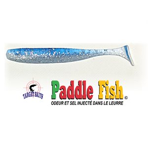 LEURRE SOUPLE PADDLE FISH 3.5'' AVEC ODEUR ET SEL INJECTÉ DE TARGET BAIT - DOS BLEU image