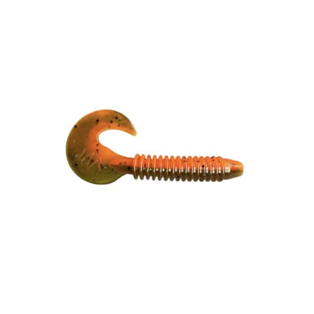 MALADE DE PÊCHE RIPPLE GRUB 3.5" - BROWN ORANGE image