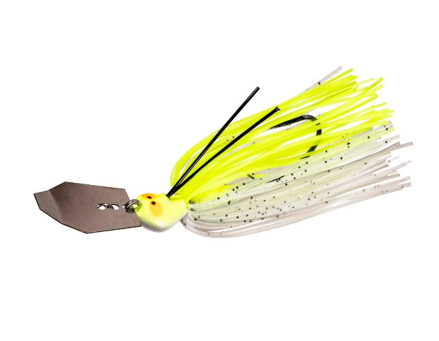 ZMAN CROSSEYEZ CHATTERBAIT - 3/8, CHARTREUSE/WHITE image
