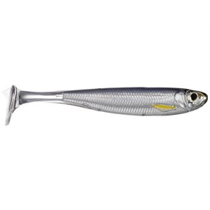 SLOW-ROLL SHINER PADDLETAIL 3 PO DE LIVETARGET - SILVER/SMOKE image