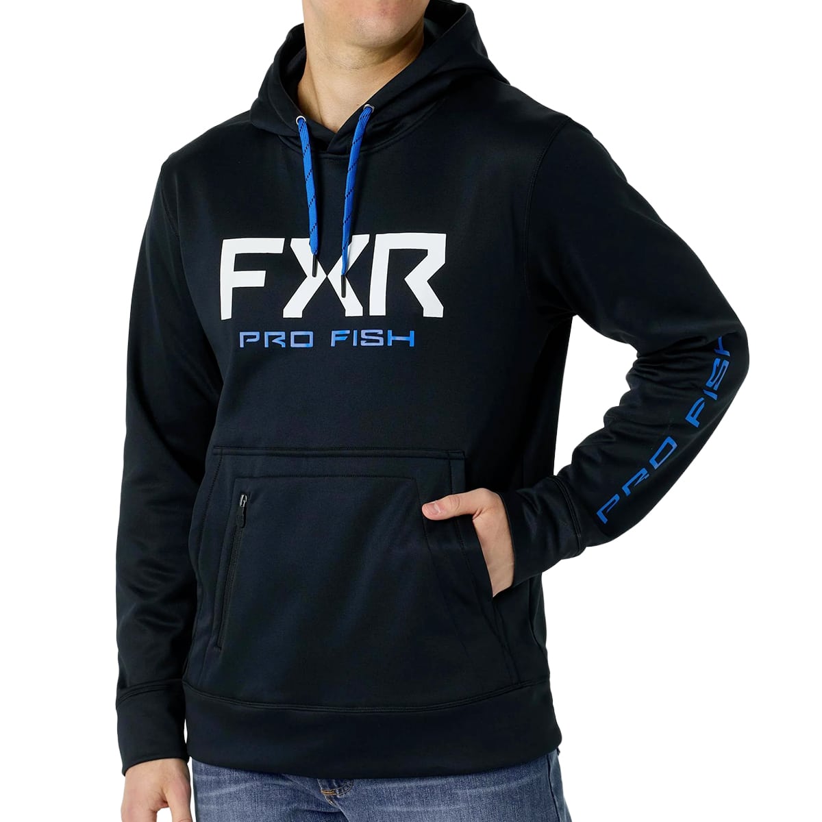 FXR CHANDAIL À CAPUCHON PRO FISH TECH NOIR COBALT image 0