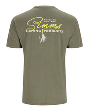 SIMMS T-SHIRT SCRIPT LINE, MILITARY HEATHER image 0