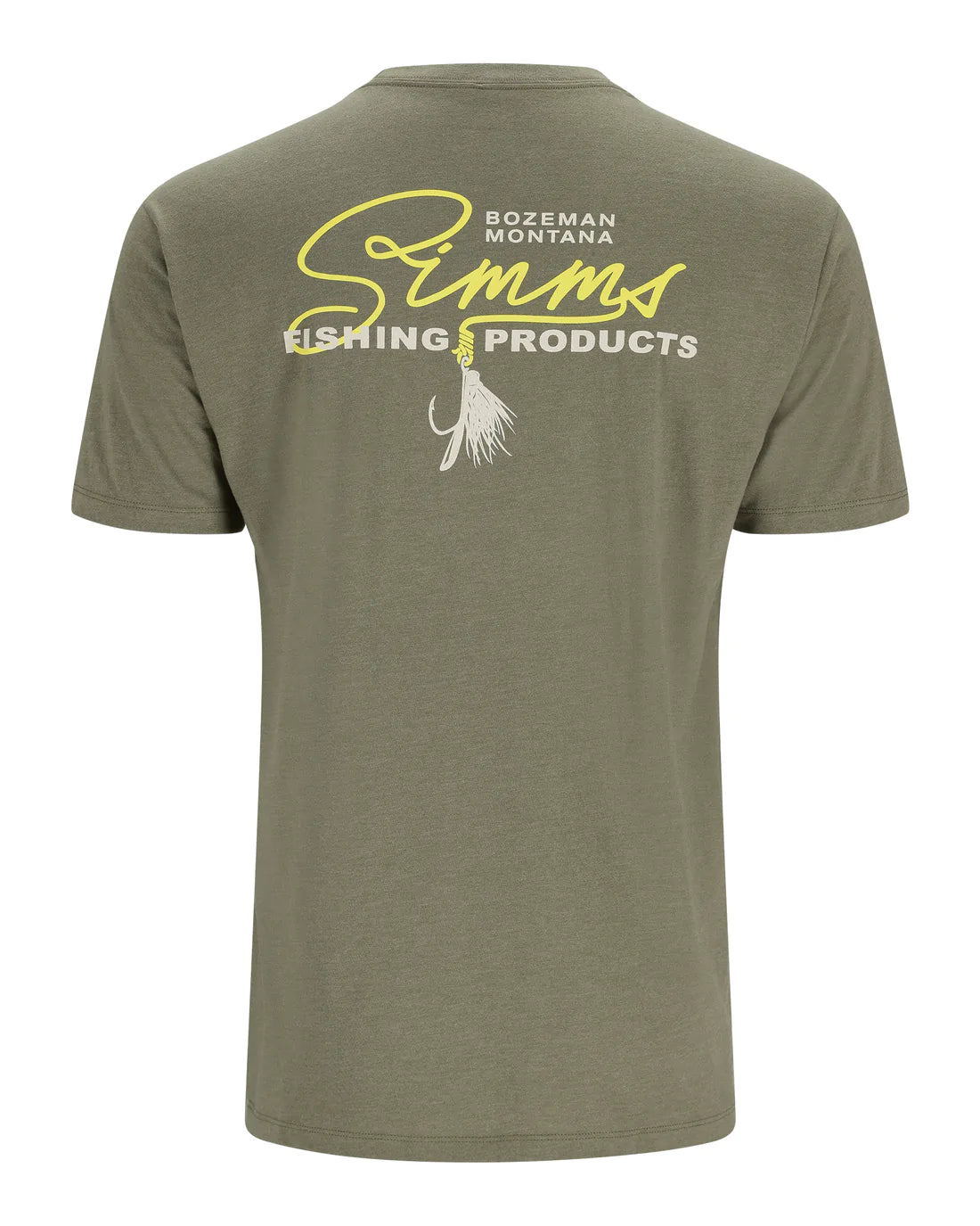 SIMMS T-SHIRT SCRIPT LINE, MILITARY HEATHER image 0