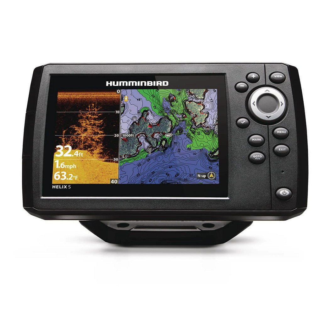 HUMMINBIRD SONAR HELIX 5 CHIRP DI GPS G3 AVEC CARTE LAKEMASTER QC image 0