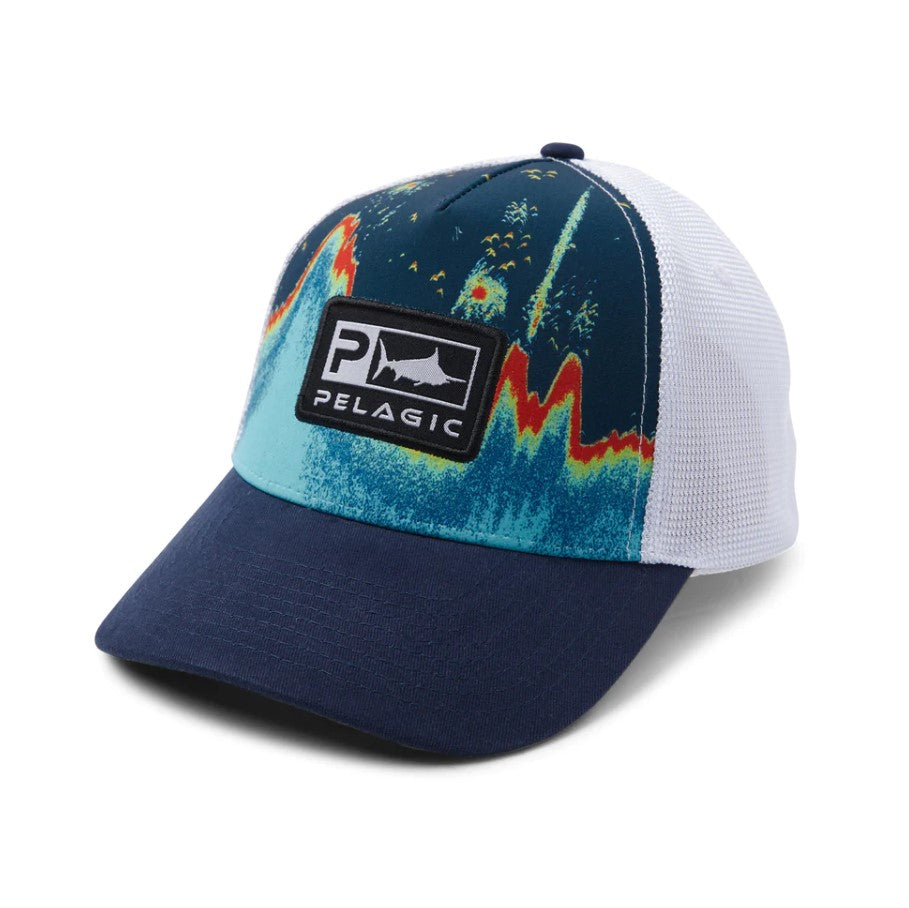 PELAGIC CASQUETTE LOW TRUCKER OFFSHORE ICON SONAR, NAVY image 0