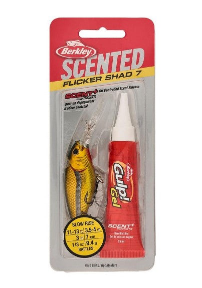 BERKLEY SCENTED FLICKER SHAD 7CM - BLACK GOLD image