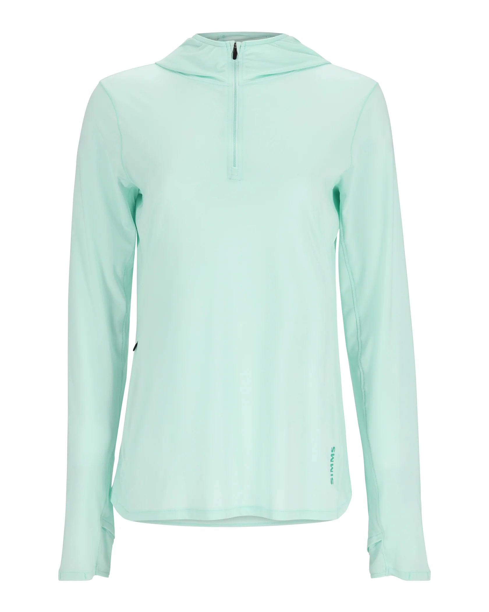 SIMMS CHANDAIL À CAPUCHON SOLARFLEX 1/4 ZIP POUR FEMME,SEA B image 0