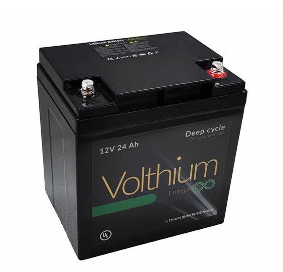VOLTHIUM BATTERIE AU LITHIUM 12V 24AH image 0