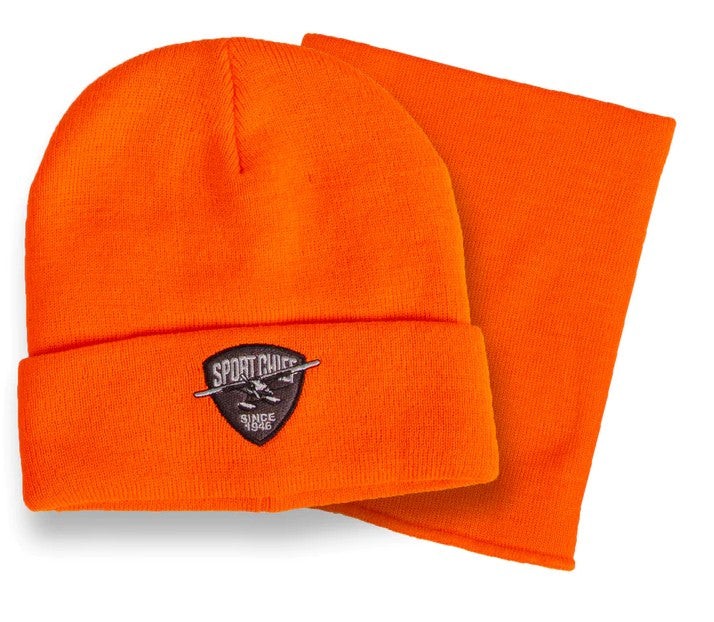 SPORTCHIEF TUQUE ET CACHE-COU THINSULATE - ORANGE, ONE SIZE FIT ALL image