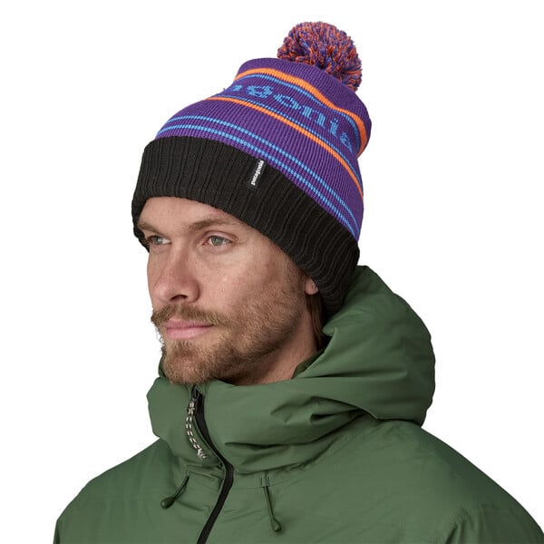 PATAGONIA TUQUE POWDER TOWN - PARK STRIPE PURPLE image 1